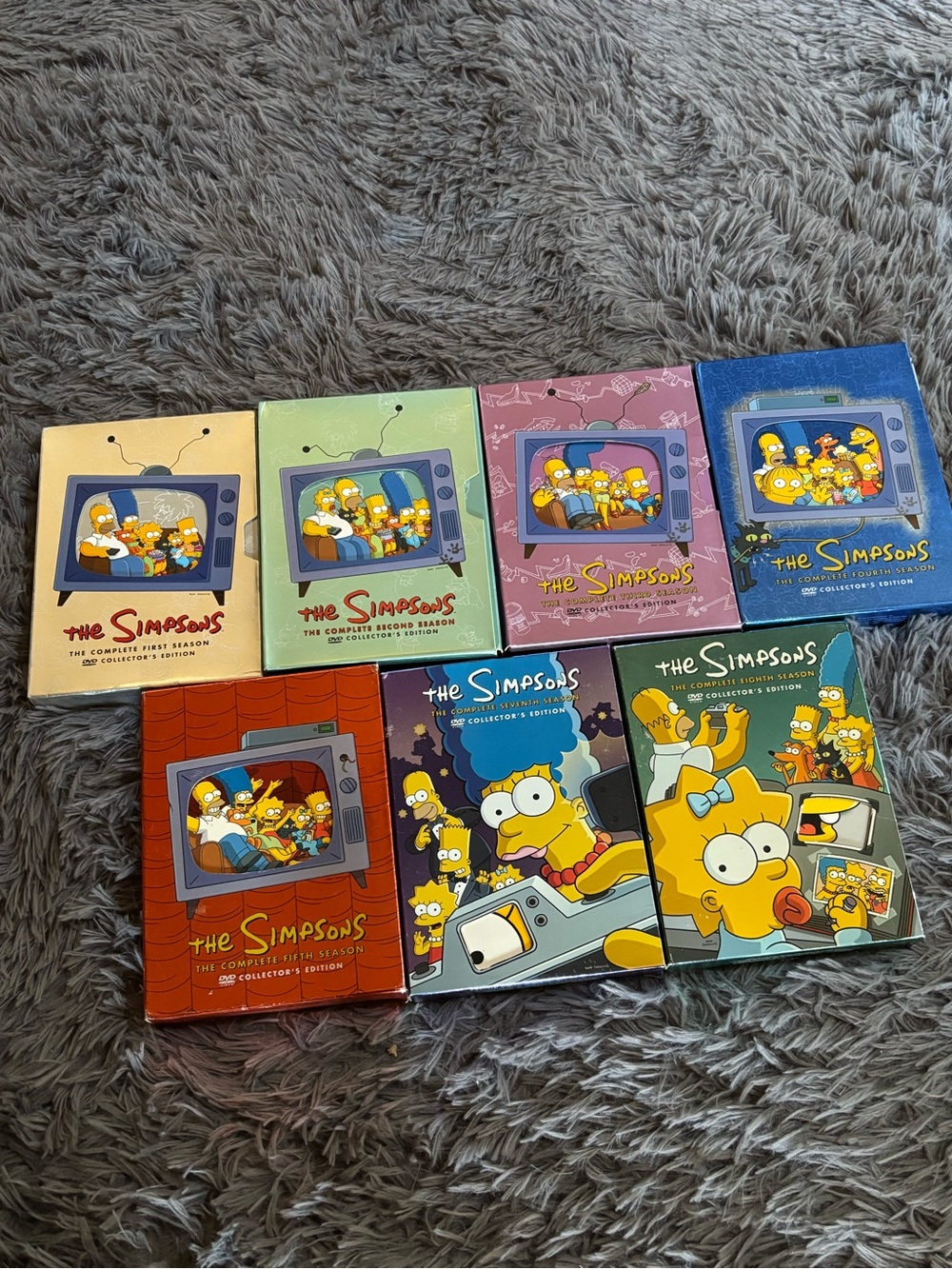 The Simpsons Box Sets Seasons 1-5, 7, 8 (6,9,10 listed separately)